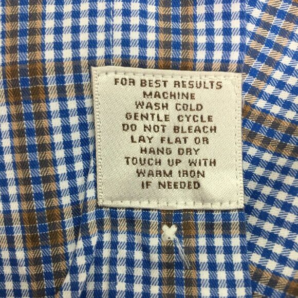 Peter Millar Men's Plaid Button Down Long Sleeve Shirt Size XL - Picture 13 of 13